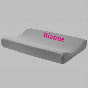 Katoenen aankleedkussenhoes - grijs