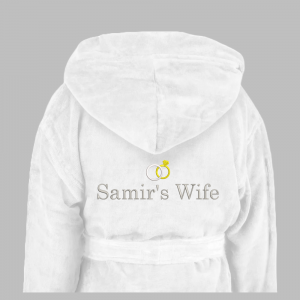 Badjas Velours - Huwelijk - Achterkant