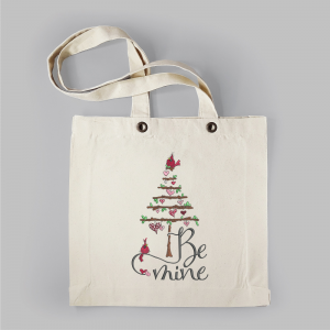 BeMine Linnentas: Be Mine - geborduurd