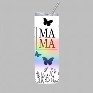 Tumbler - Vlinders en wilde bloemen