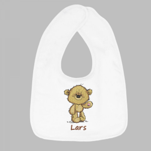 Slab_beertje_wit_metnaam Slabbetje Beertje