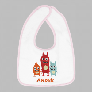 slab_monstertjes_roze Slabbetje Monstertjes