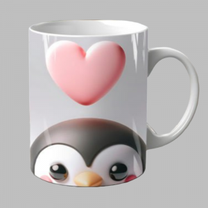 Beker - Kiekeboe Pinguïn met hartje