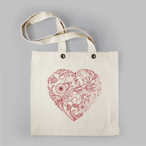 Linnentas_hart Linnentas Hart - geborduurd