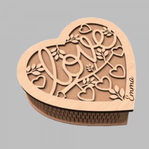 Love_metnaam Hart doosje Love