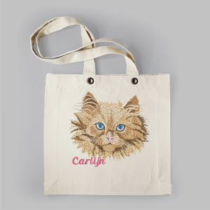 Linnentas Poes - geborduurd