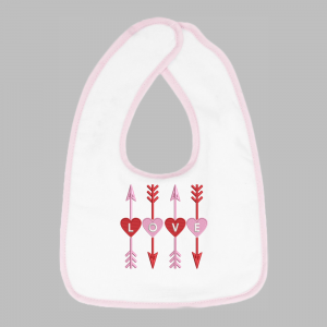 Slabbetje_roze_pijlen Slabbetje Pijlen