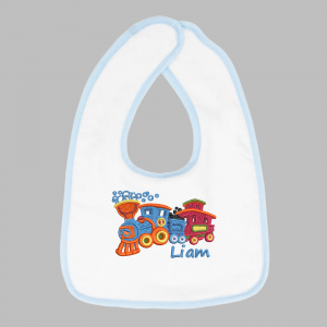 slab_blauw_bubbeltrein_metnaam Slabbetje Bubbeltrein