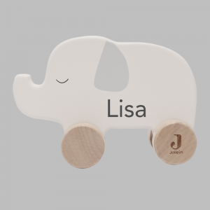 Houten Olifant op wielen