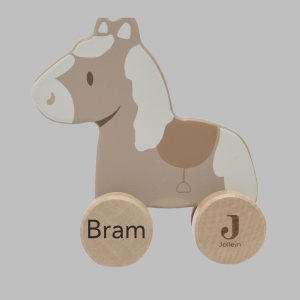 Houten Paard op wielen