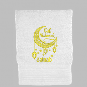 Handdoek Eid Mubarak - Maan met lantaarns