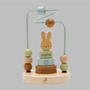 Houten Kralenspiraal Bunny Luz Houten Kralenspiraal - Bunny Luz